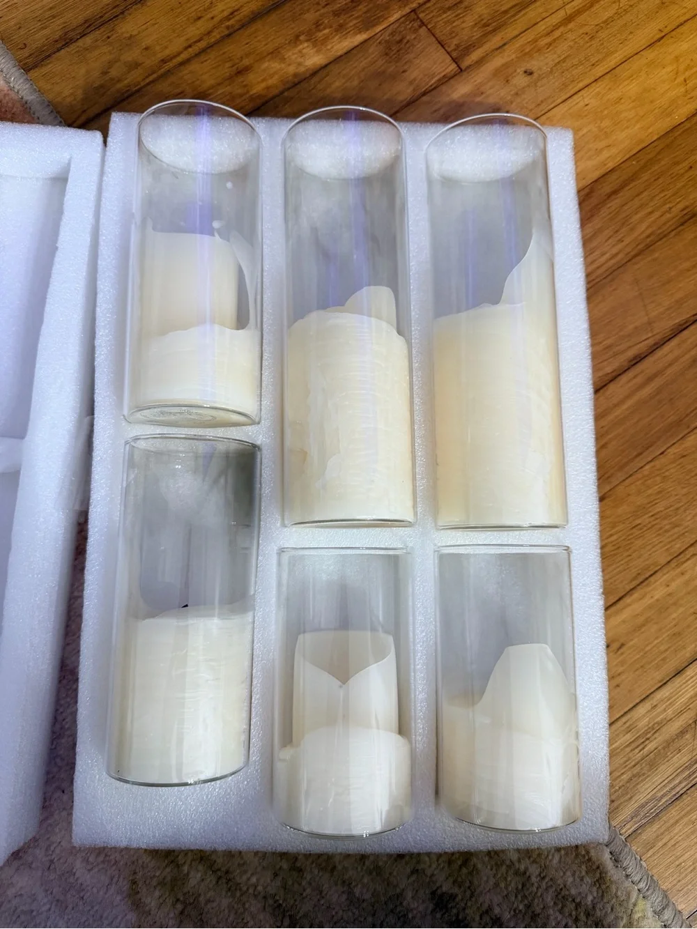 Wedding Hurricane Candles Centerpiece Sets- 4 complete sets